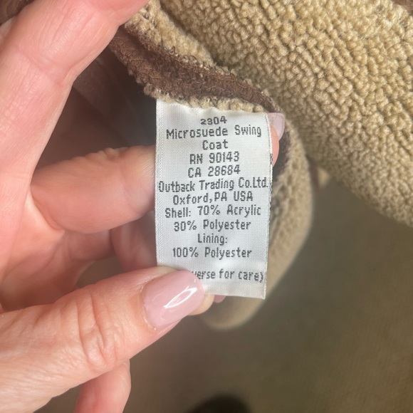 Outback micro, suede,‎ swing coat made in USA men’s size large - Picture 5 of 6